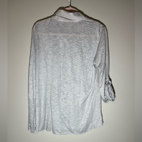 David Cline Shirt Button Up Rhinestone Gray Black Crushed Bleach Size Large - Picture 4 of 6